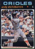 1971 Topps Baseball Cards      501     Andy Etchebarren